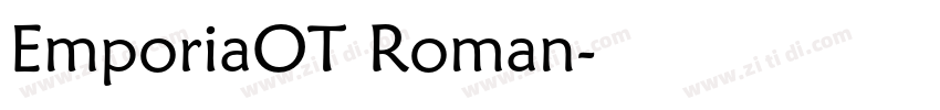 EmporiaOT Roman字体转换